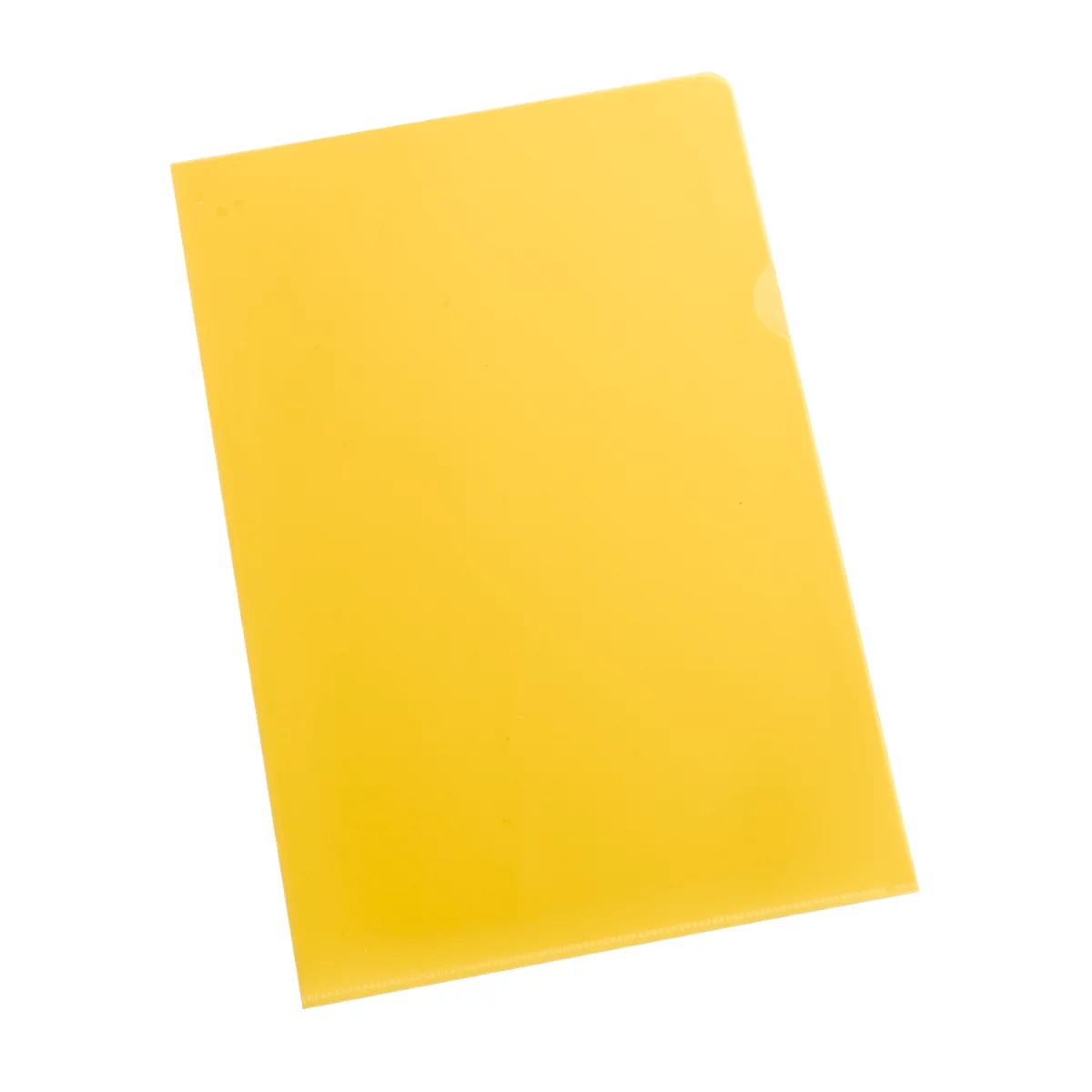 Pochettes coin - A4 - lisse - 120 microns - jaune - 25 p. - notre marque Schäfer Shop Select