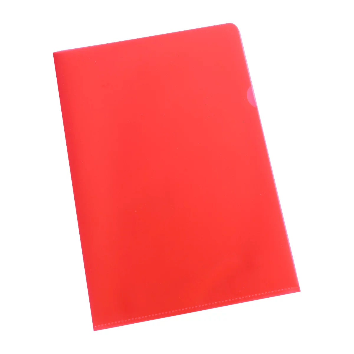 Pochettes coin - A4 - nervuré - 120 microns - rouge - 25 p. - notre marque Schäfer Shop Select