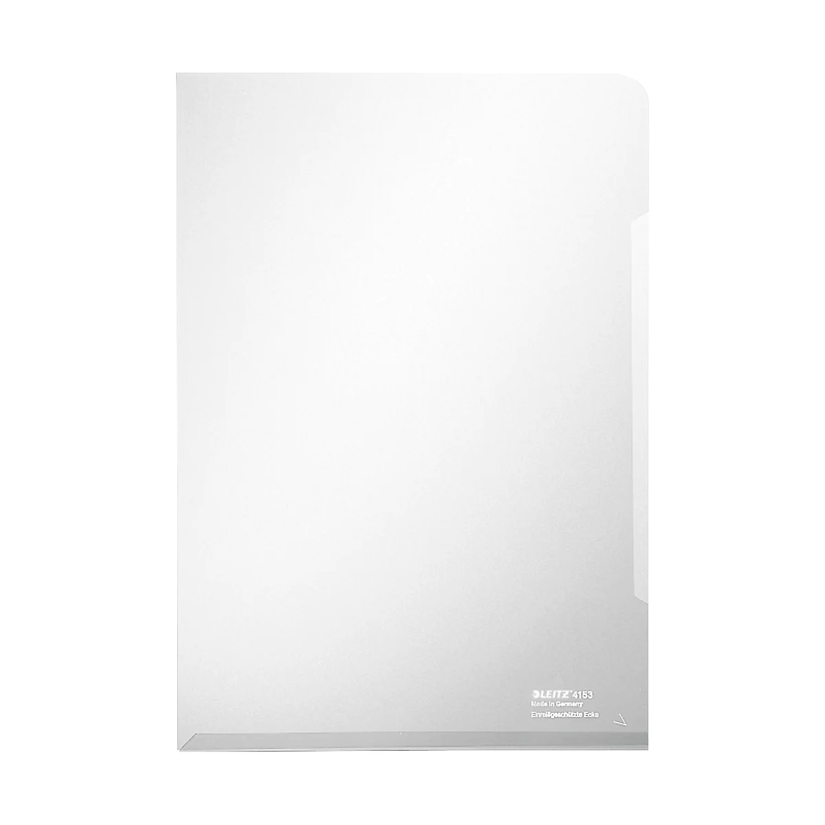 Pochettes coin Premium 4153 LEITZ®, format A4, lisse, 100 p., transparent