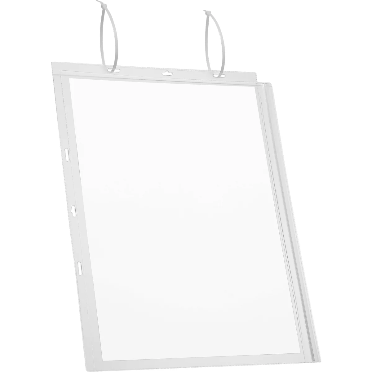 Pochettes d'affichage étanches Durable - pour format A3 - 2 côtés - fixation avec serre-câbles - transparent - set de 5 pièces