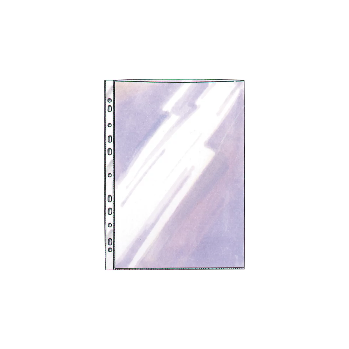 Pochettes de qualité, DIN A4, lisses/claires, ouverture en haut, 100 pièces