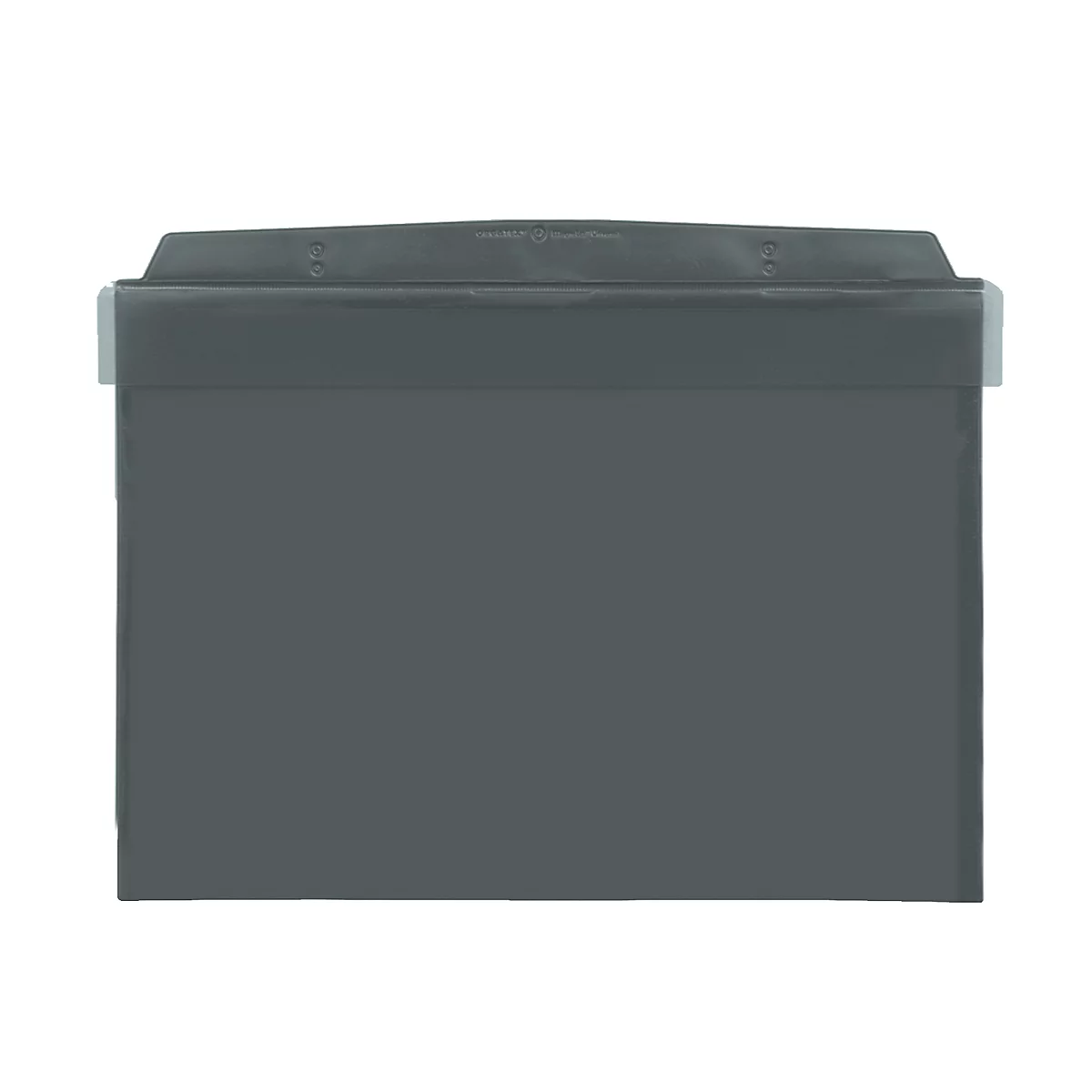 Pochettes magnétiques Orgatex, avec rabat, A5 paysage, anthracite, 10 pièces