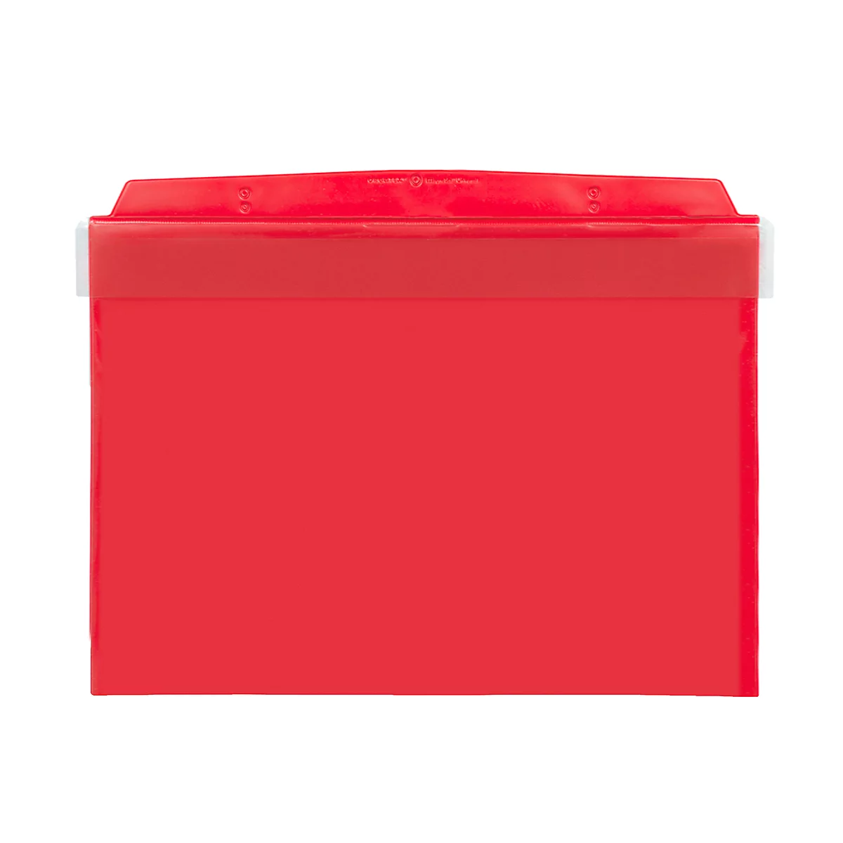 Pochettes magnétiques Orgatex, avec rabat, A5 paysage, rouge, 10 pièces