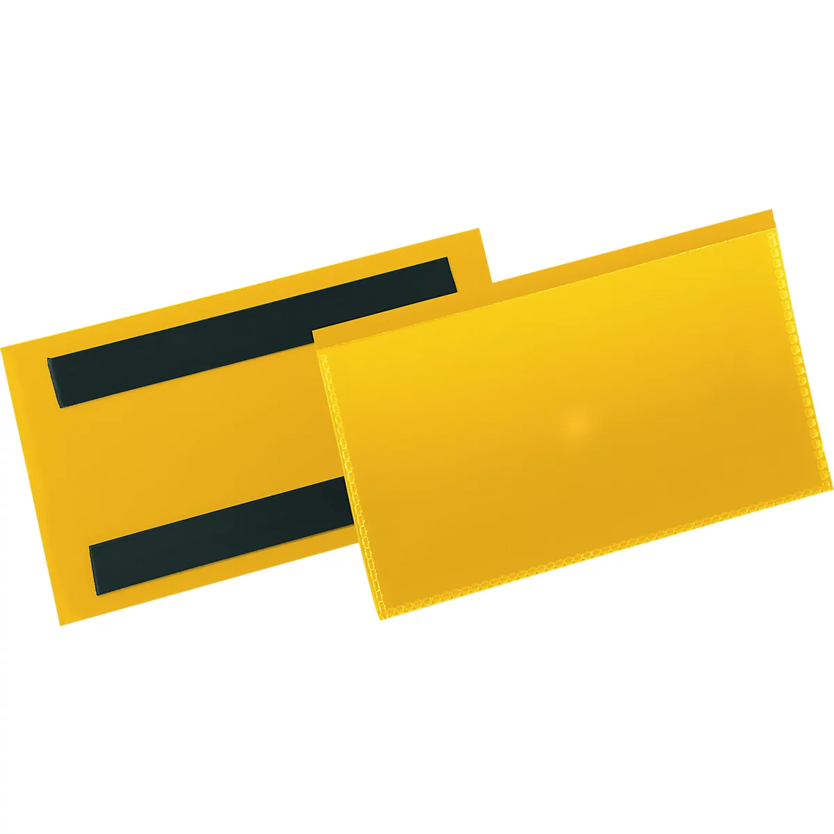 Pochettes magnétiques pour étiquettes et identification l. 150 x H 67 mm, 50 p., jaune