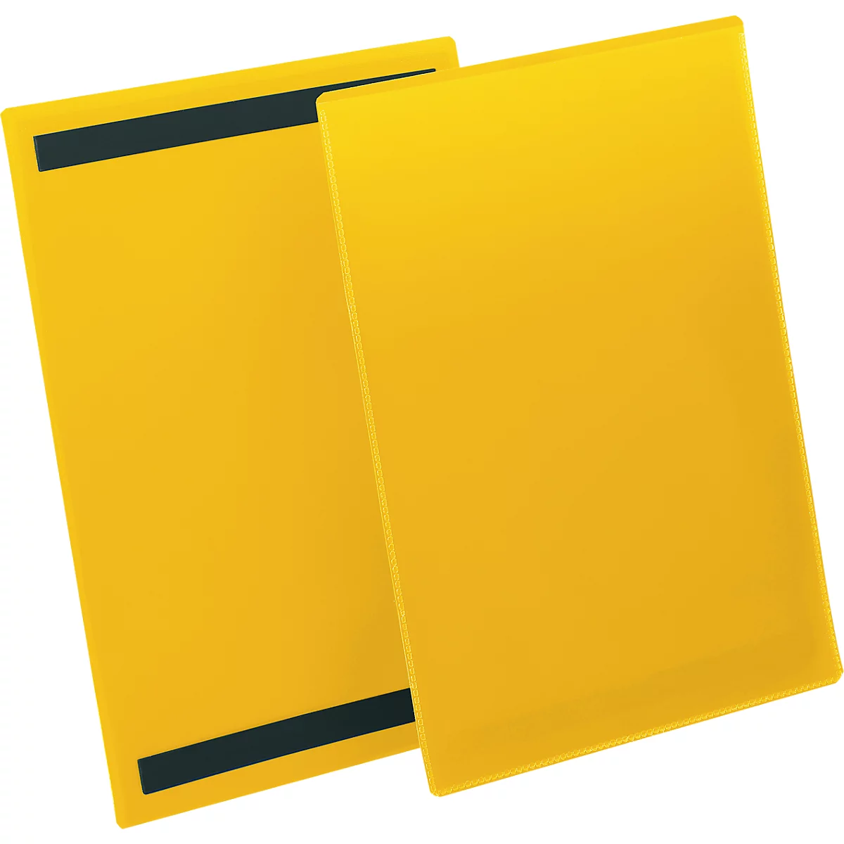 Pochettes magnétiques pour étiquettes et identification l. 210 x H 297 mm (A4 portrait), 50 p., jaune