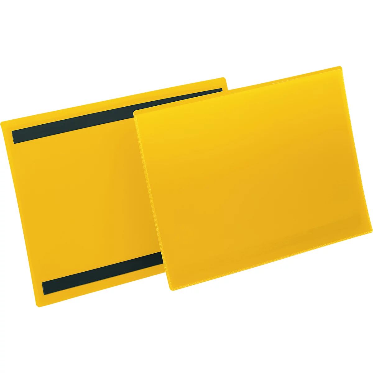 Pochettes magnétiques pour étiquettes et identification l. 297 x H 210 mm (A4 paysage), 50 p., jaune
