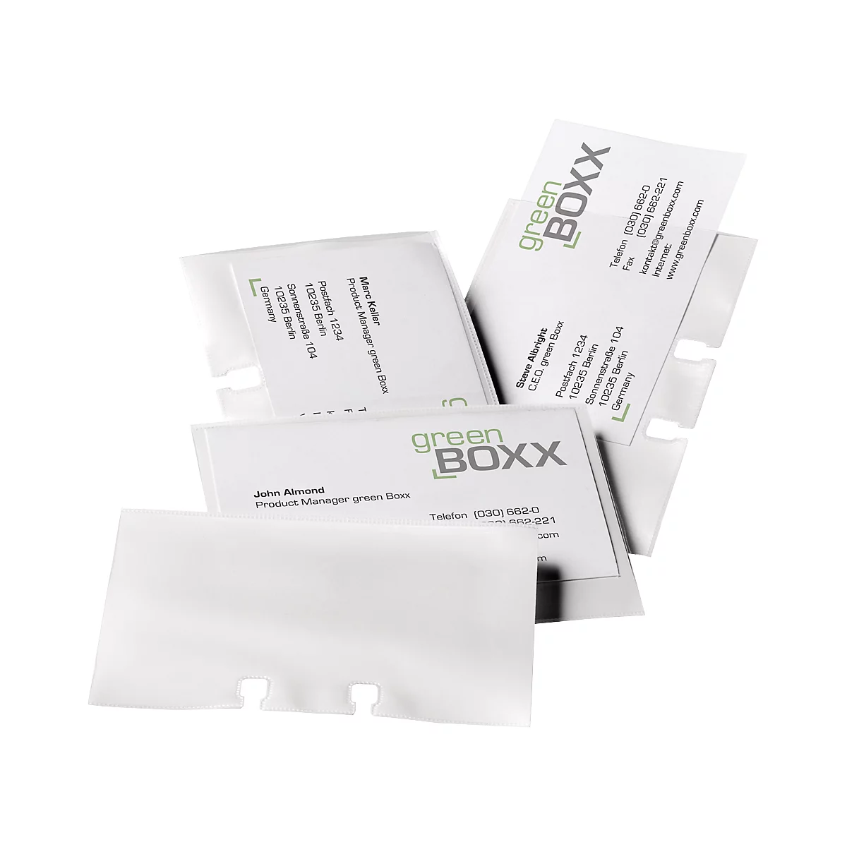 Pochettes pour cartes de visite pour fichier rotatif Durable, 40 p.