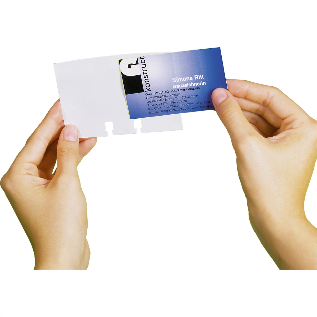 Pochettes pour cartes de visite pour fichier rotatif Durable, 40 p.