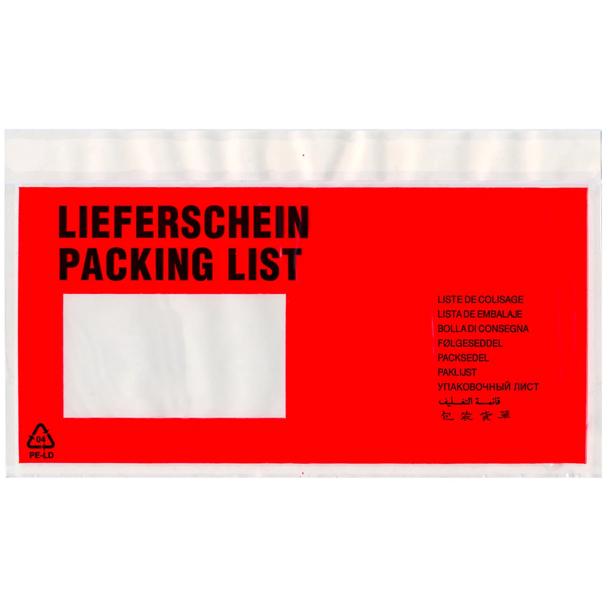 Pochettes pour documents, format long, 240 x 110, 1000 p., bon de livraison