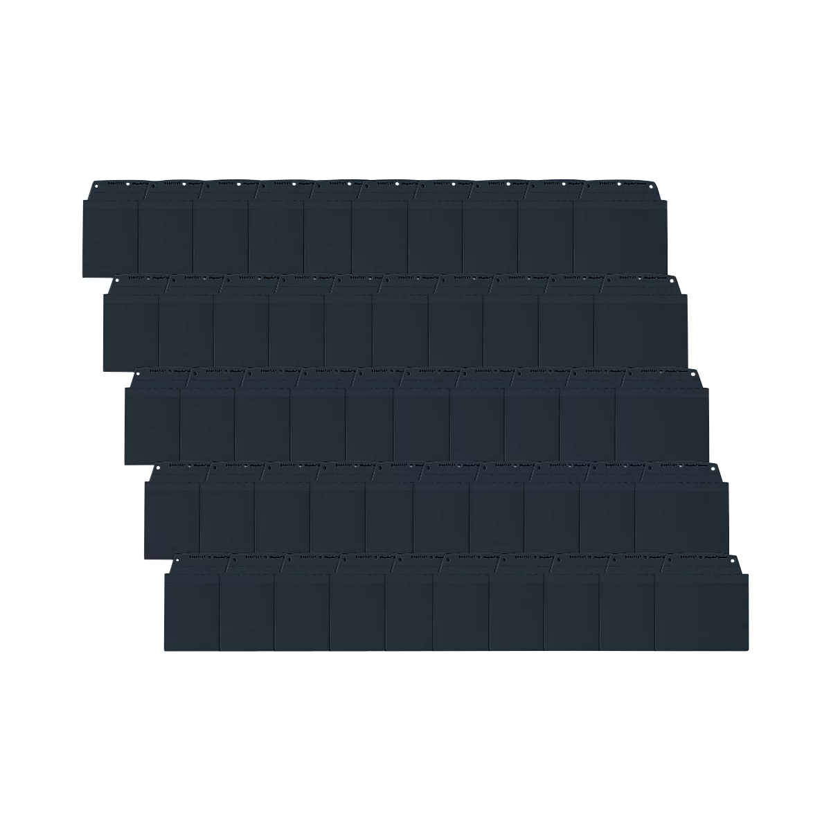 Pochettes transparentes Orgatex, A6 paysage, anthracite, 50 p.