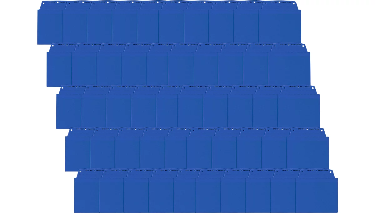 Pochettes transparentes Orgatex, A6 paysage, bleu, 50 p.