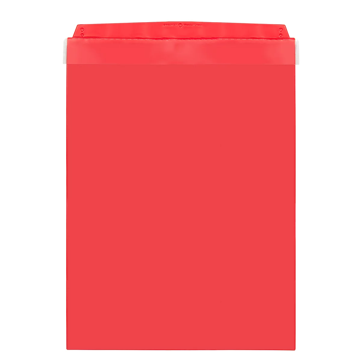 Pochettes transparentes Orgatex, avec rabat, format A4 portrait, rouge, 10 p.