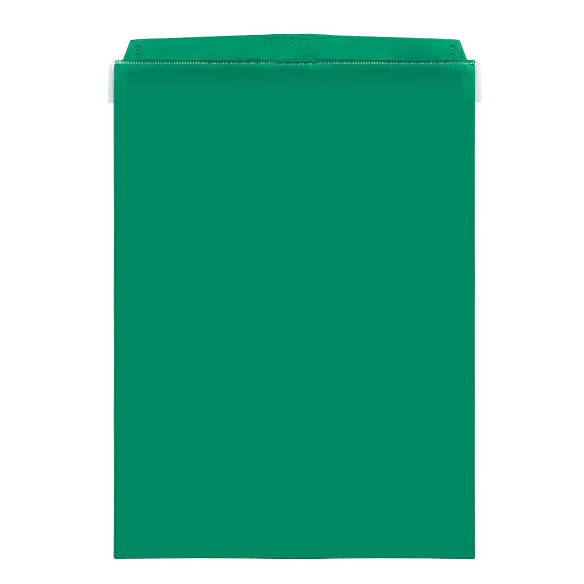 Pochettes transparentes Orgatex, avec rabat, format A4 portrait, vert, 10 p.