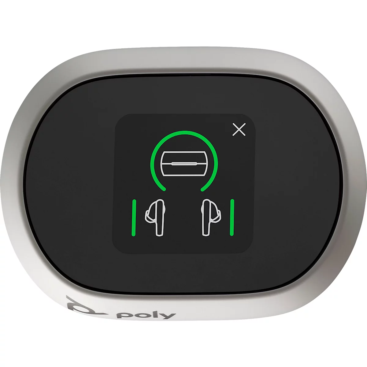 Poly Earbuds Voyager Free 60+ UC, Bluetooth, Noise Cancelling, weiß, Touchsceen-Ladeetui