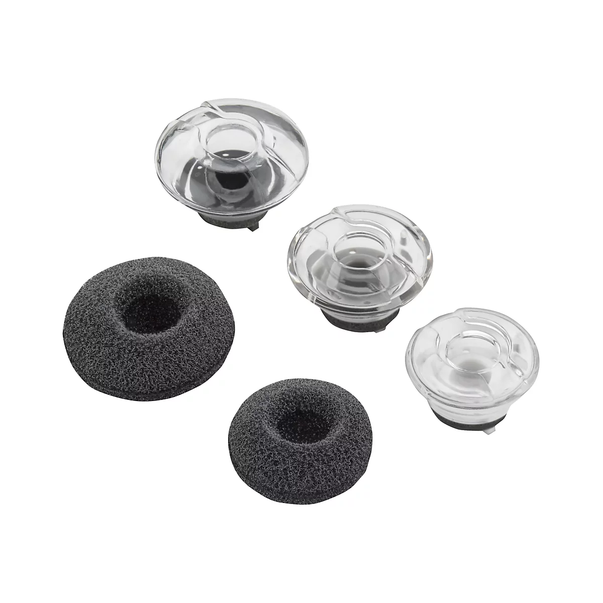 Poly - Ohrhörer-Satz für Bluetooth-Headset - medium - Schwarz (Packung mit 3) - für Poly Voyager Legend
