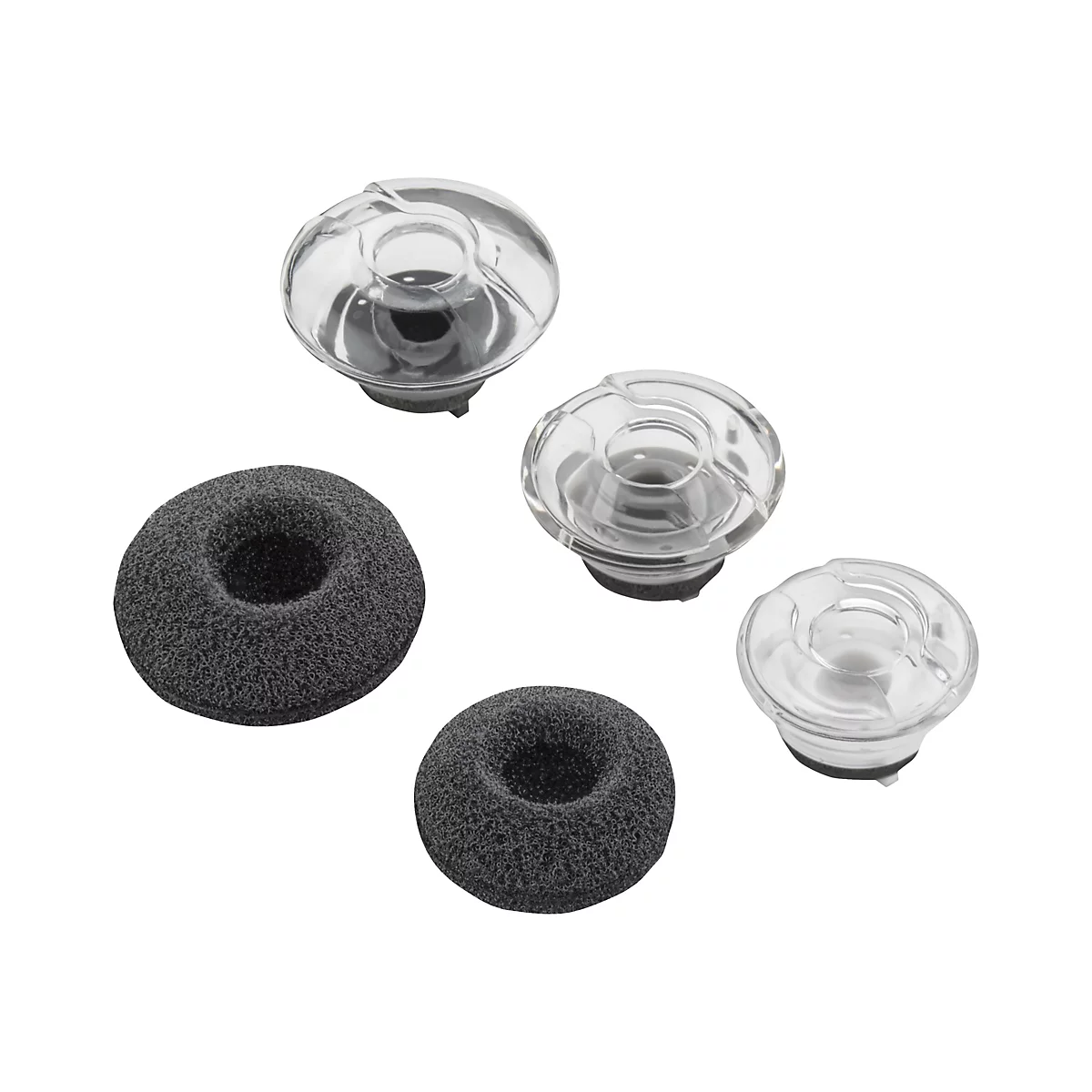 Poly - Ohrhörer-Satz für Bluetooth-Headset - medium - Schwarz (Packung mit 3) - für Poly Voyager Legend