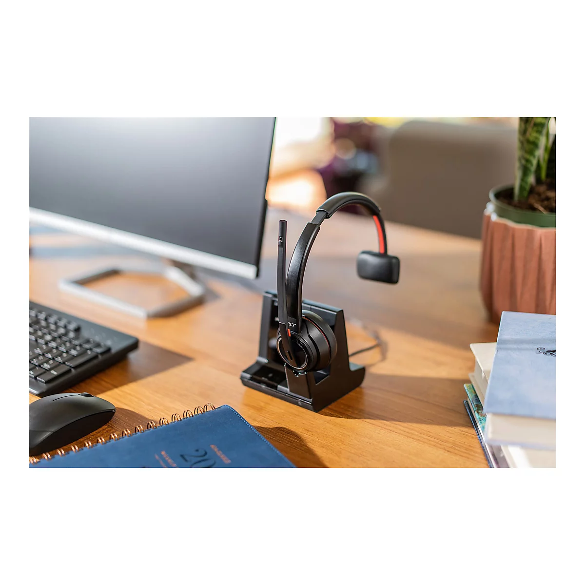 Poly Savi 8210 Office - Savi 8200 series - Headset - On-Ear - DECT / Bluetooth - kabellos