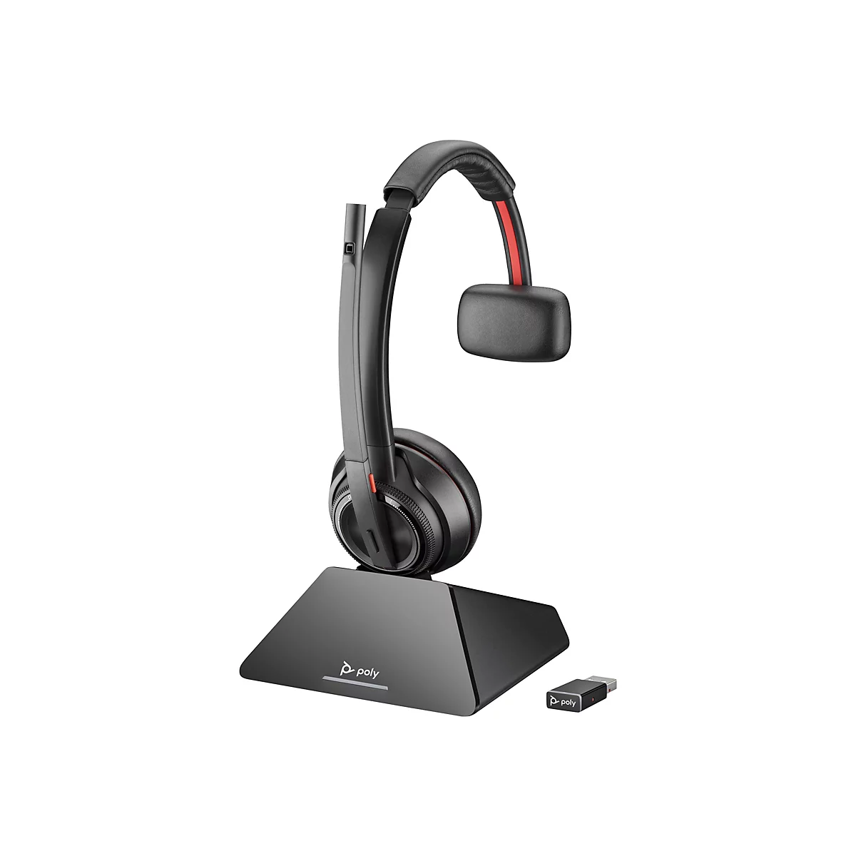Poly Savi 8210 Office - Savi 8200 series - Headset - On-Ear - DECT / Bluetooth - kabellos