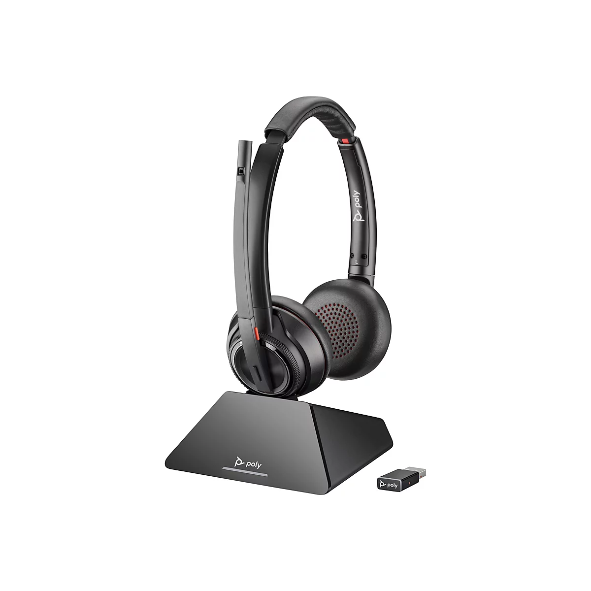 Poly Savi 8220 - Savi 8200 series - Headset - On-Ear - DECT / Bluetooth - kabellos