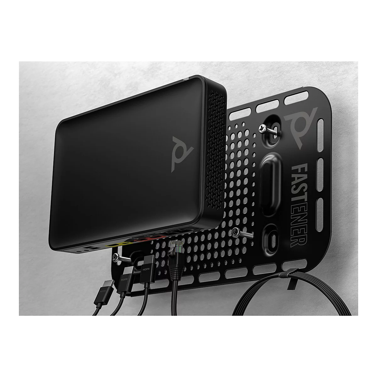 Poly Studio G62 - Videokonferenzsystem - Zertifiziert für Microsoft Teams, Certified for Poly Video - Schwarz - mit Mounting Plate Kit