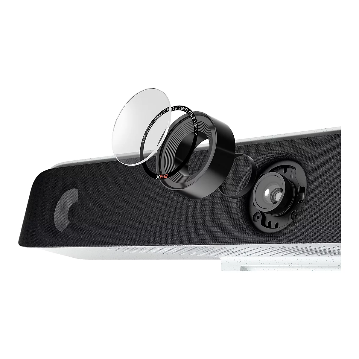 Poly Studio X52 - All-in-One Videoleiste - weiß - TAA-konform