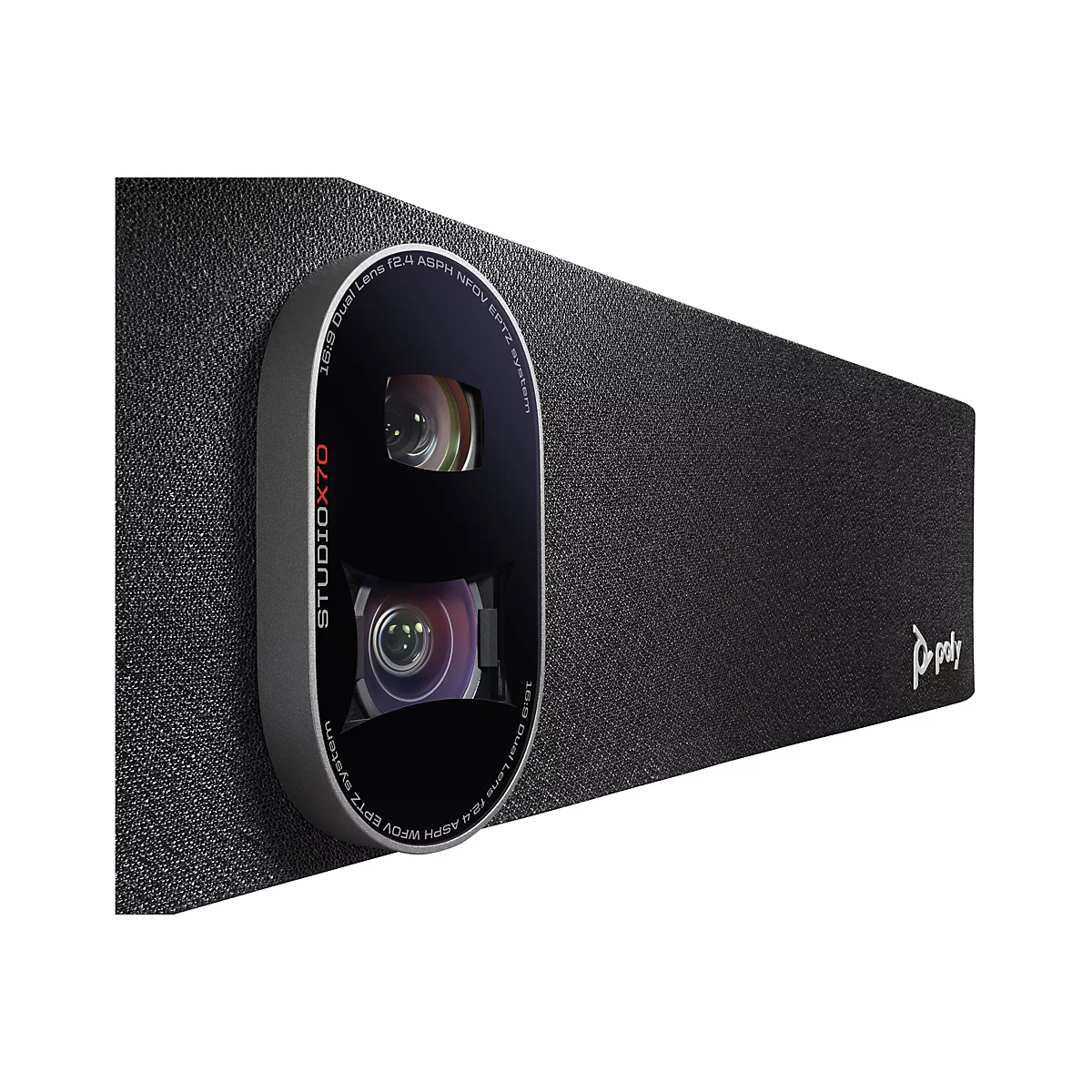 Poly Studio X70 - All-in-One Videoleiste - Zoom Certified, Zertifiziert für Microsoft Teams, Google Meet Certified - Schwarz