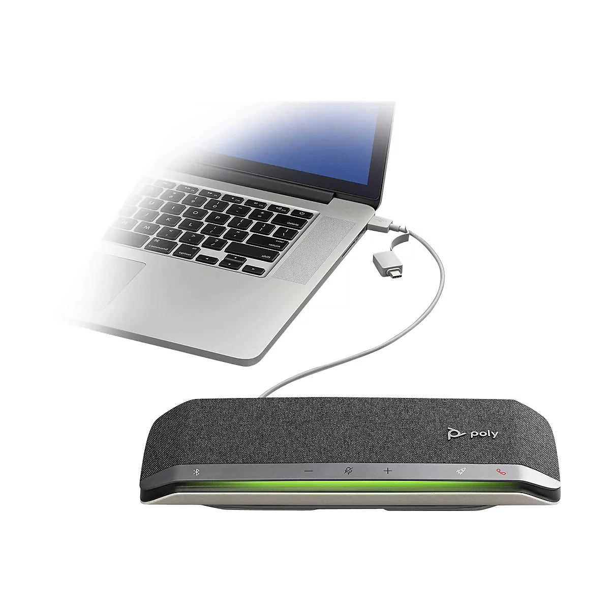 Poly Sync 40 for Microsoft Teams - Smarte Freisprecheinrichtung - Bluetooth - kabellos, kabelgebunden - USB - Zertifiziert für Microsoft Teams