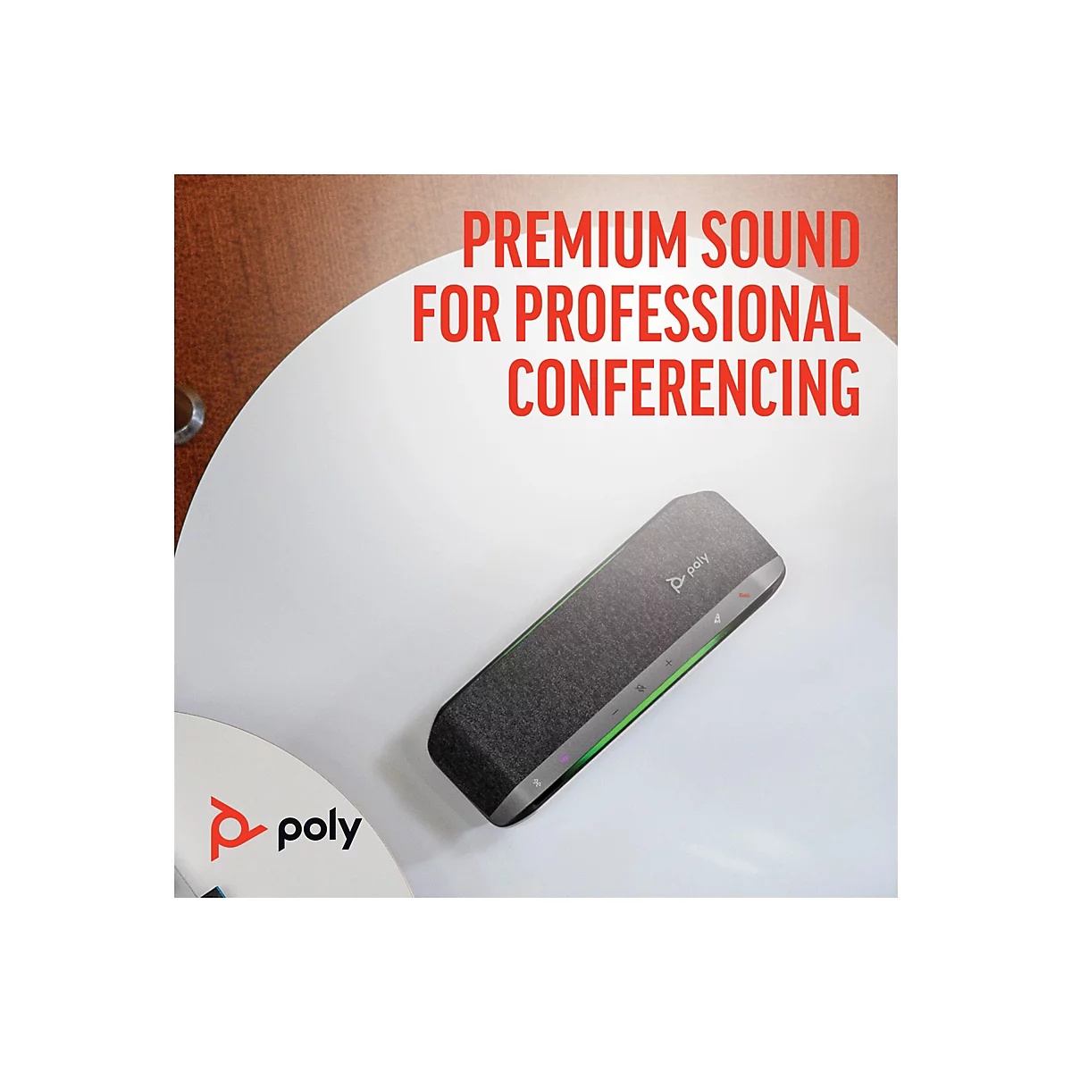 Poly Sync 40-M - Smarte Freisprecheinrichtung - Bluetooth - kabellos, kabelgebunden - USB-A, USB-C - Silber