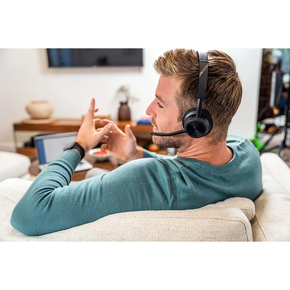 Poly Voyager 4310 UC Monaurales Headset +BT700 USB-A Adapter +Ladestation
