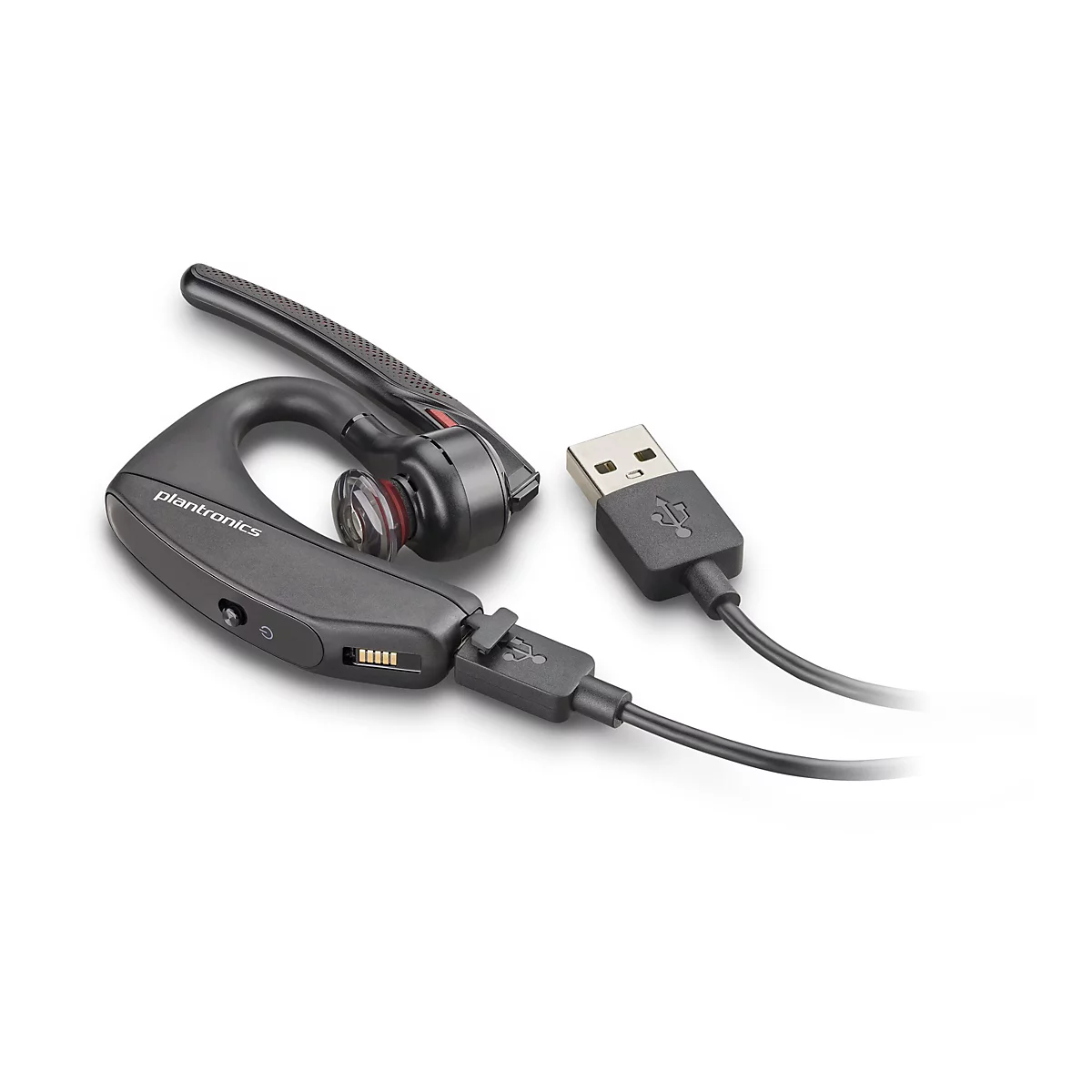 Poly Voyager 5200 UC - Headset - Ohrstöpsel - über dem Ohr angebracht - Bluetooth - kabellos