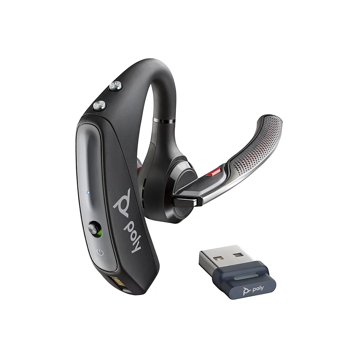 Poly Voyager 5200 - Voyager 5200 series - Headset - im Ohr - über dem Ohr angebracht - Bluetooth
