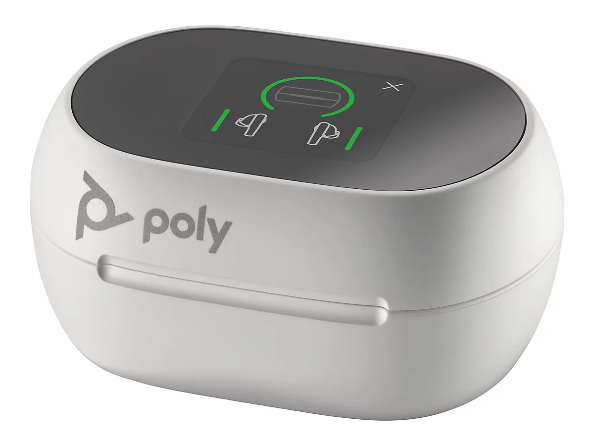 Poly Voyager Free 60+ UC - True Wireless-Kopfhörer mit Mikrofon - im Ohr - Bluetooth - aktive Rauschunterdrückung - Adapter USB-A via Bluetooth