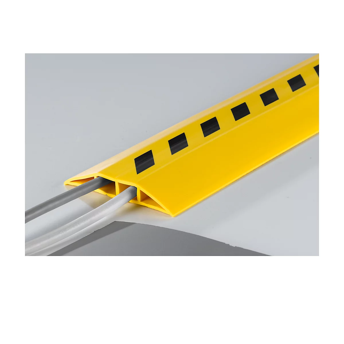 Pont de câble type 2, jaune de sécurité/noir, L 1,5 m x l 75 mm x H 12 mm