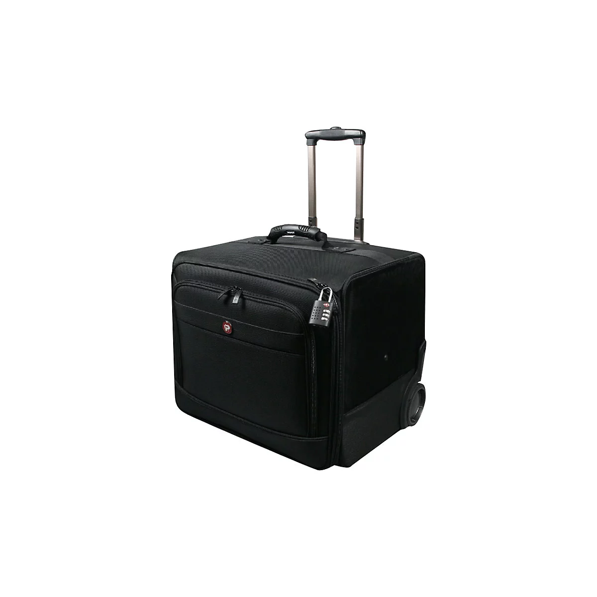 PORT Bristol L - Koffer mit Rollen für Ordner - 1680D ballistisches Polyester - Schwarz