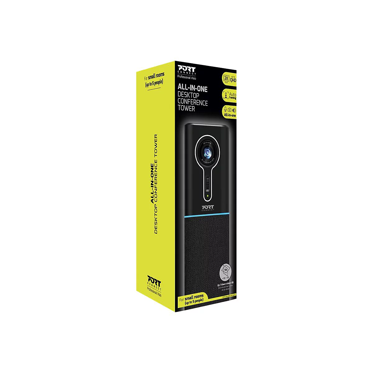 PORT Connect - All-In-One Design - Konferenzkamera - Tower - Farbe - 3.68 MP