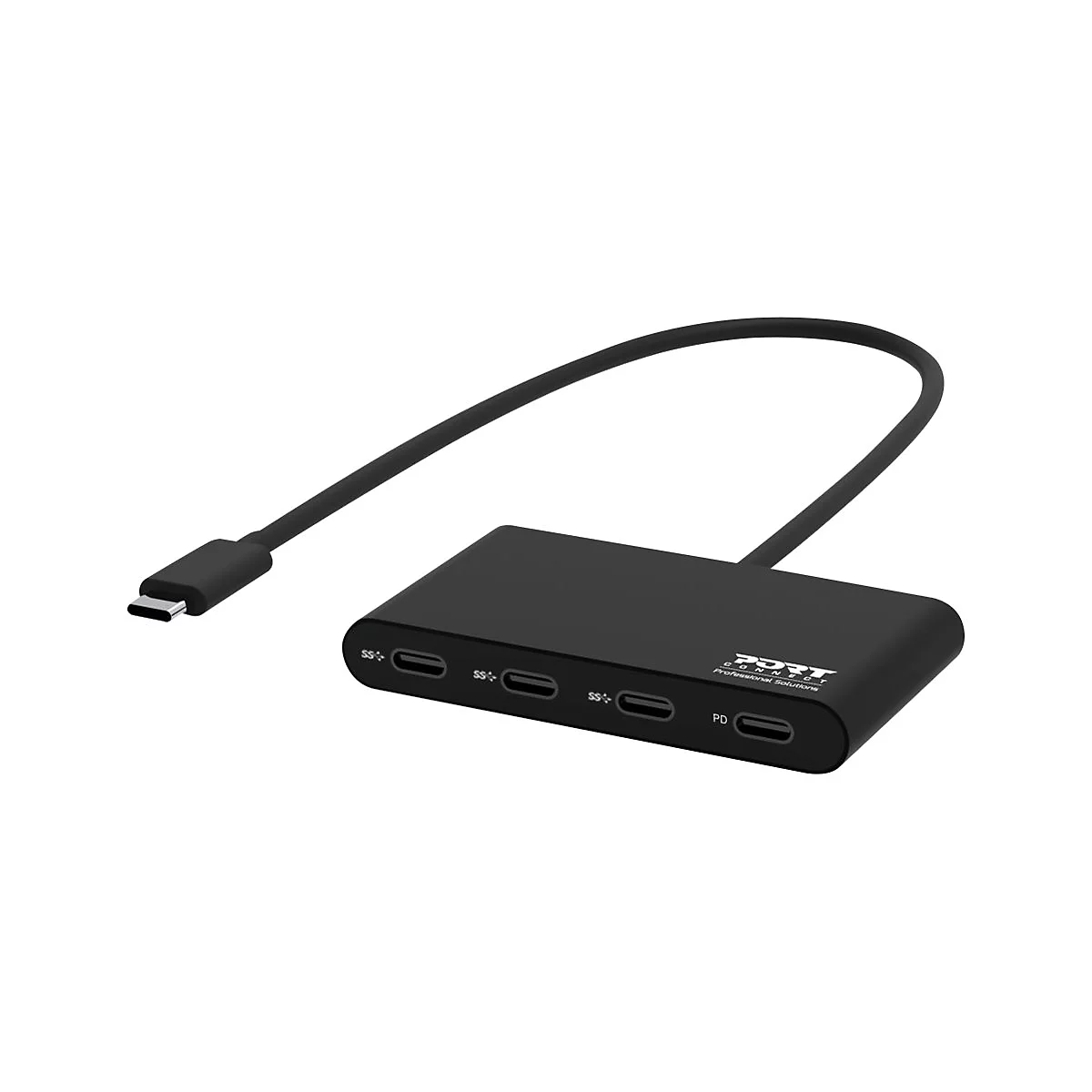 PORT Connect - Hub - 3 x USB-C + 1 x USB-C (Spannungsversorgung) - Desktop