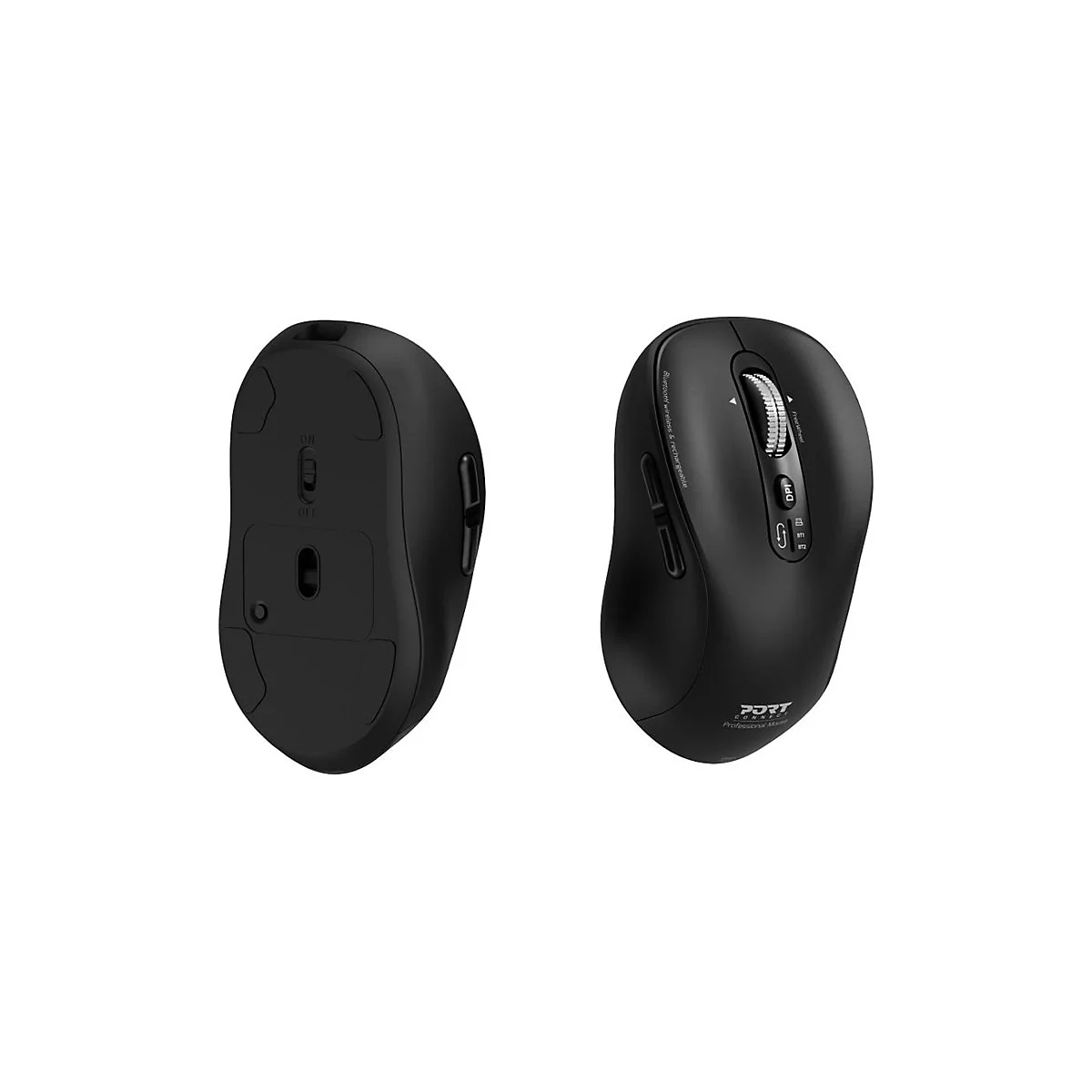 PORT Connect - Maus - Expert, wiederaufladbar - optisch - 6 Tasten - kabellos