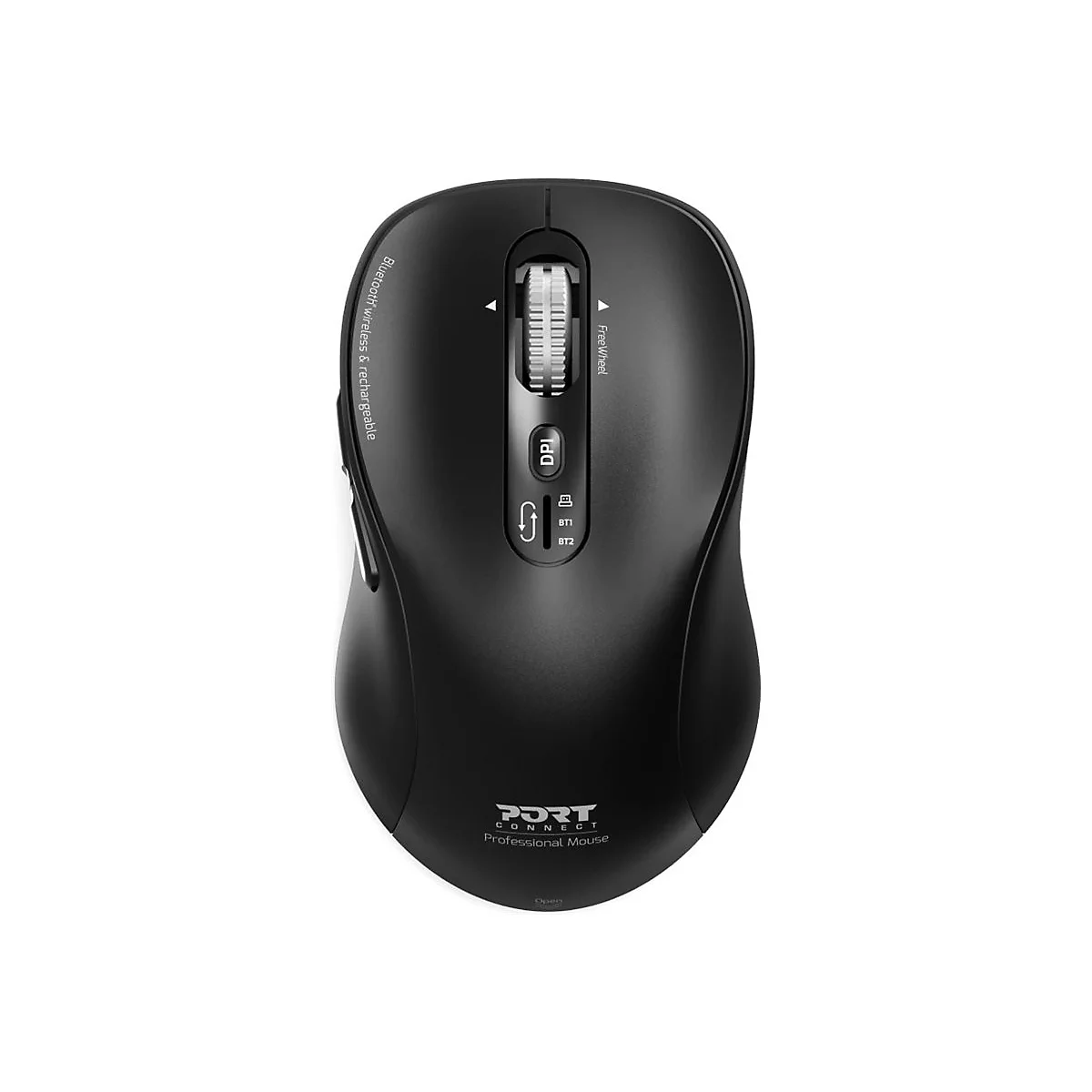 PORT Connect - Maus - Expert, wiederaufladbar - optisch - 6 Tasten - kabellos