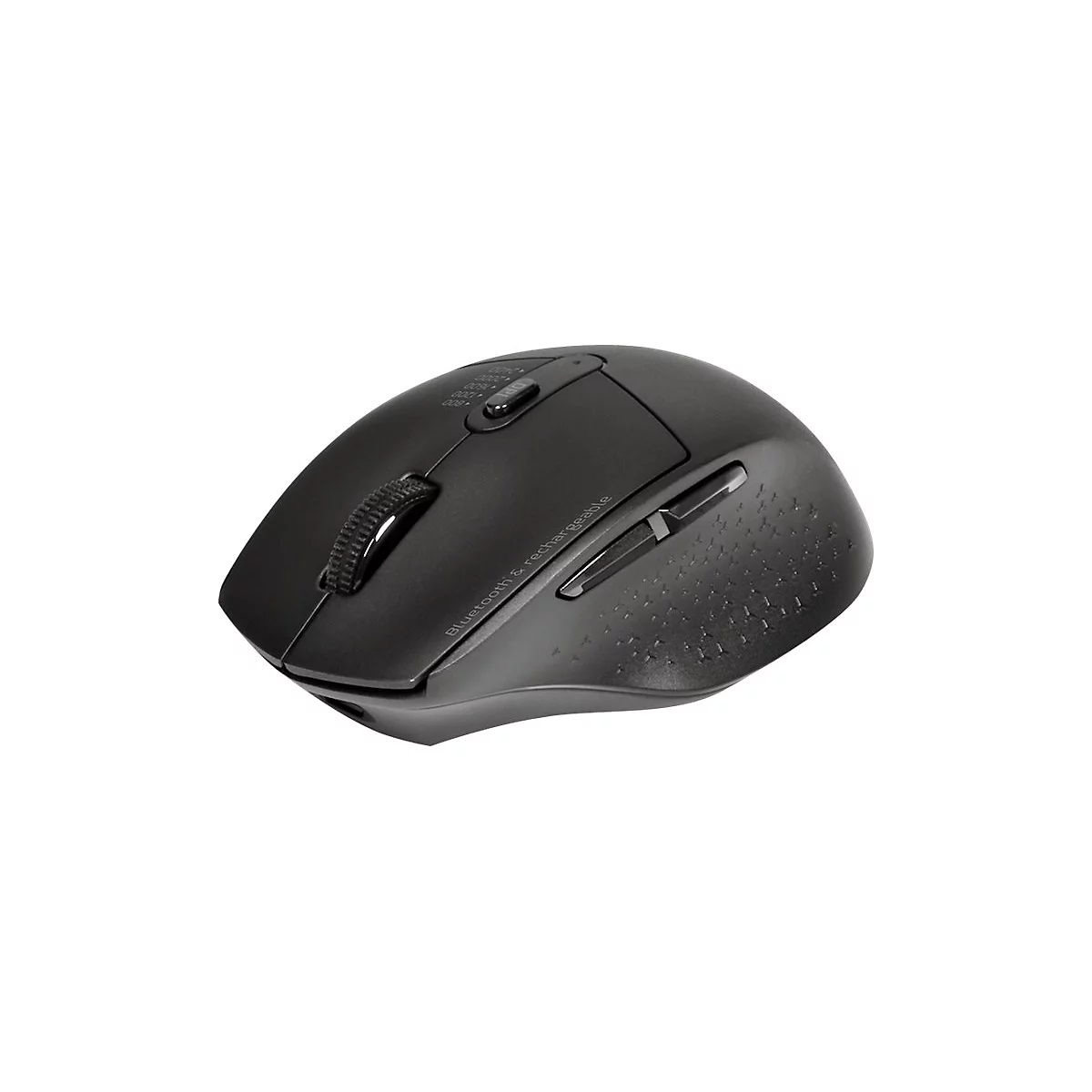 PORT Connect Professional - Maus - 5 Tasten - kabelgebunden - 2.4 GHz, Bluetooth - USB / USB-C Wireless-Empfänger