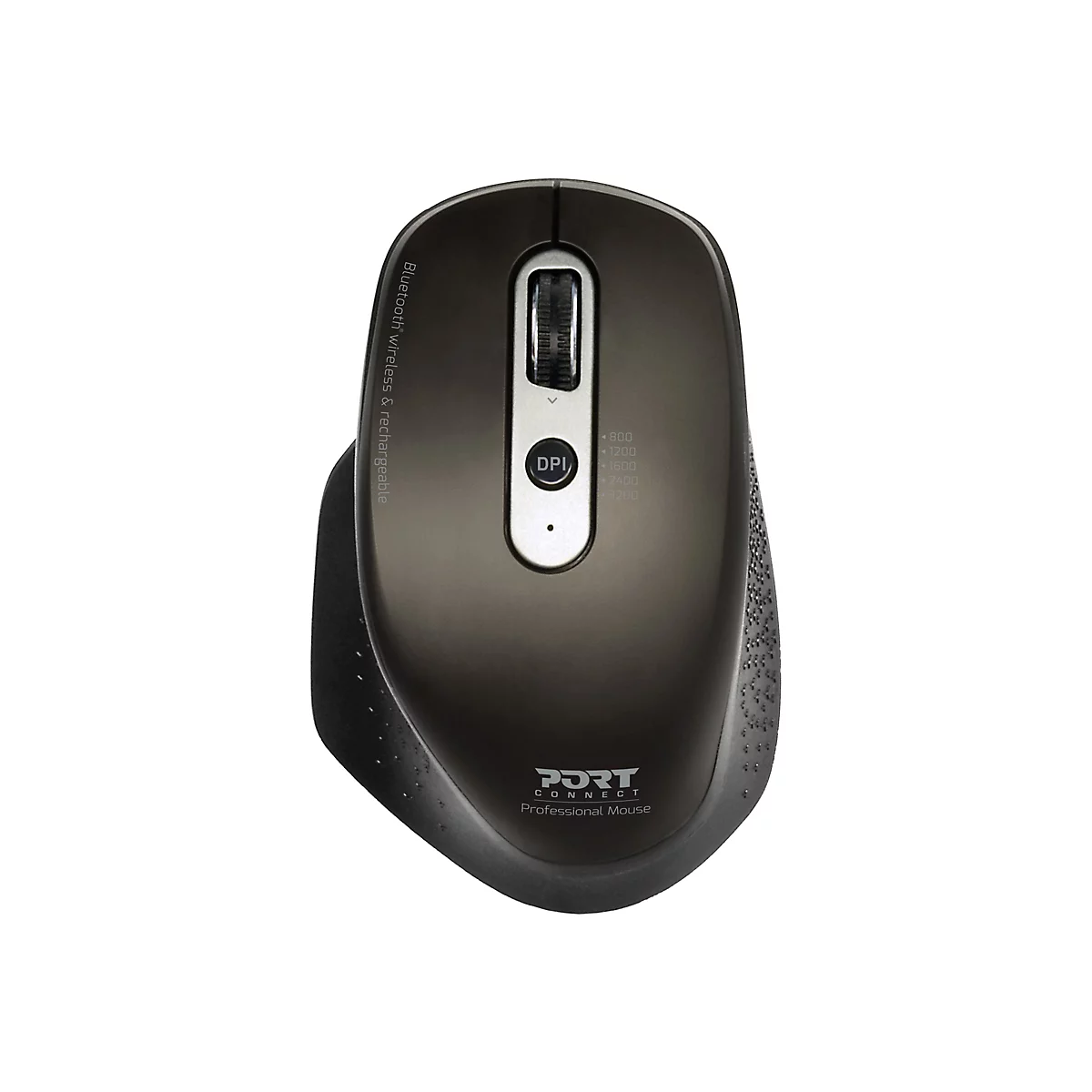 PORT Connect Professional office executive combo - Maus - optisch - 7 Tasten - kabellos - Bluetooth, 2.4 GHz