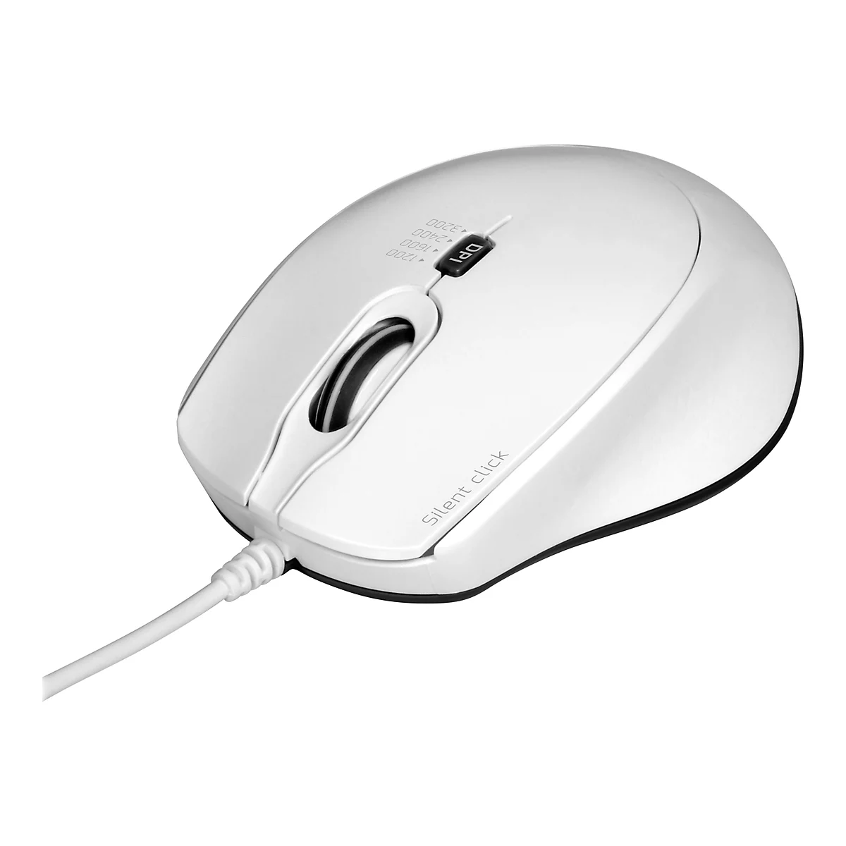 PORT Connect SILENT - Maus - optisch - 3 Tasten - kabelgebunden - USB, USB-C