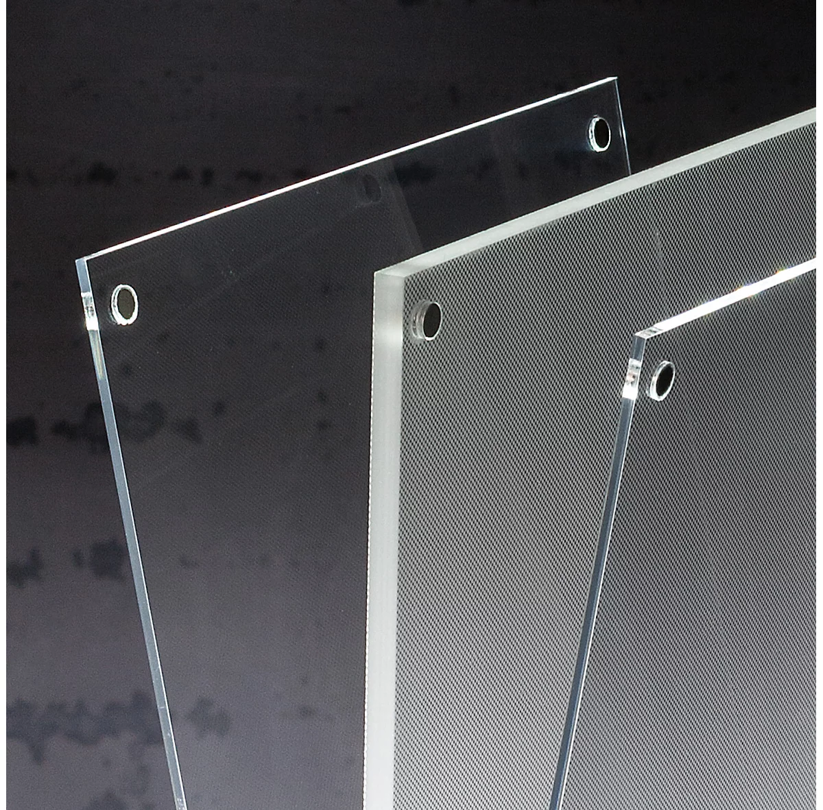 Portacarteles de mesa premium A5: diseño elegante, dimensiones 159 x 254 x 46 mm