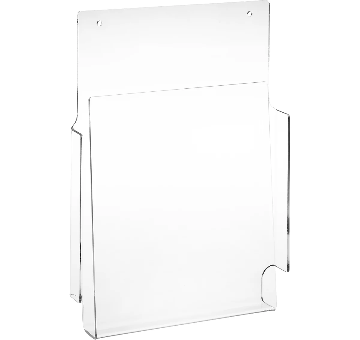 Portafolletos de pared de acrílico transparente, formato A4