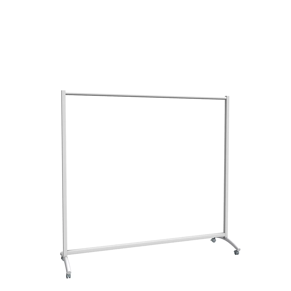 Portant mobile Event, l. 1780 x P 530 x H 1710 mm, alu argent