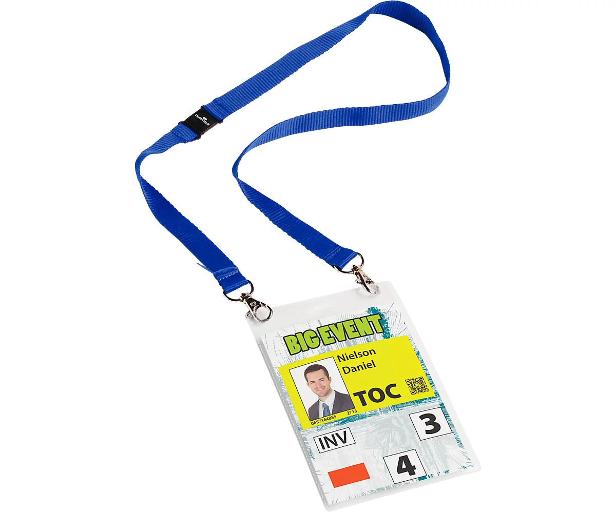 Porte-Badges rigide pour 2 cartes avec séparation (le lot de 100)