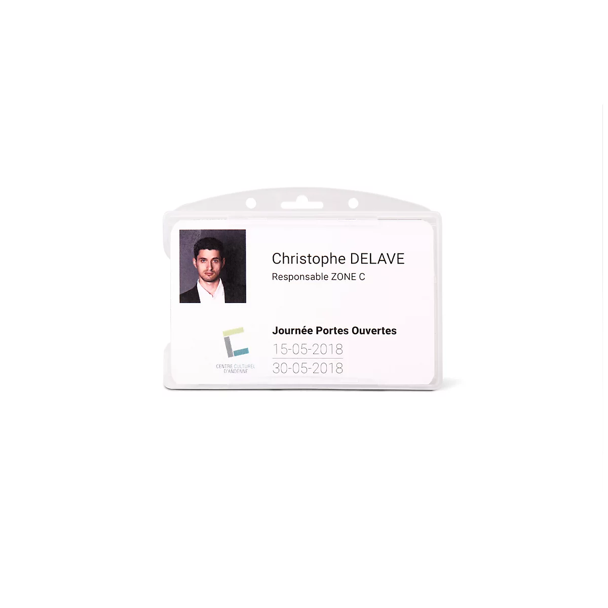 Porte-carte Tarifold, ouvert sur le devant, emplacement pour les doigts, L 90 x H 65 mm, plastique, transparent, 10 pièces