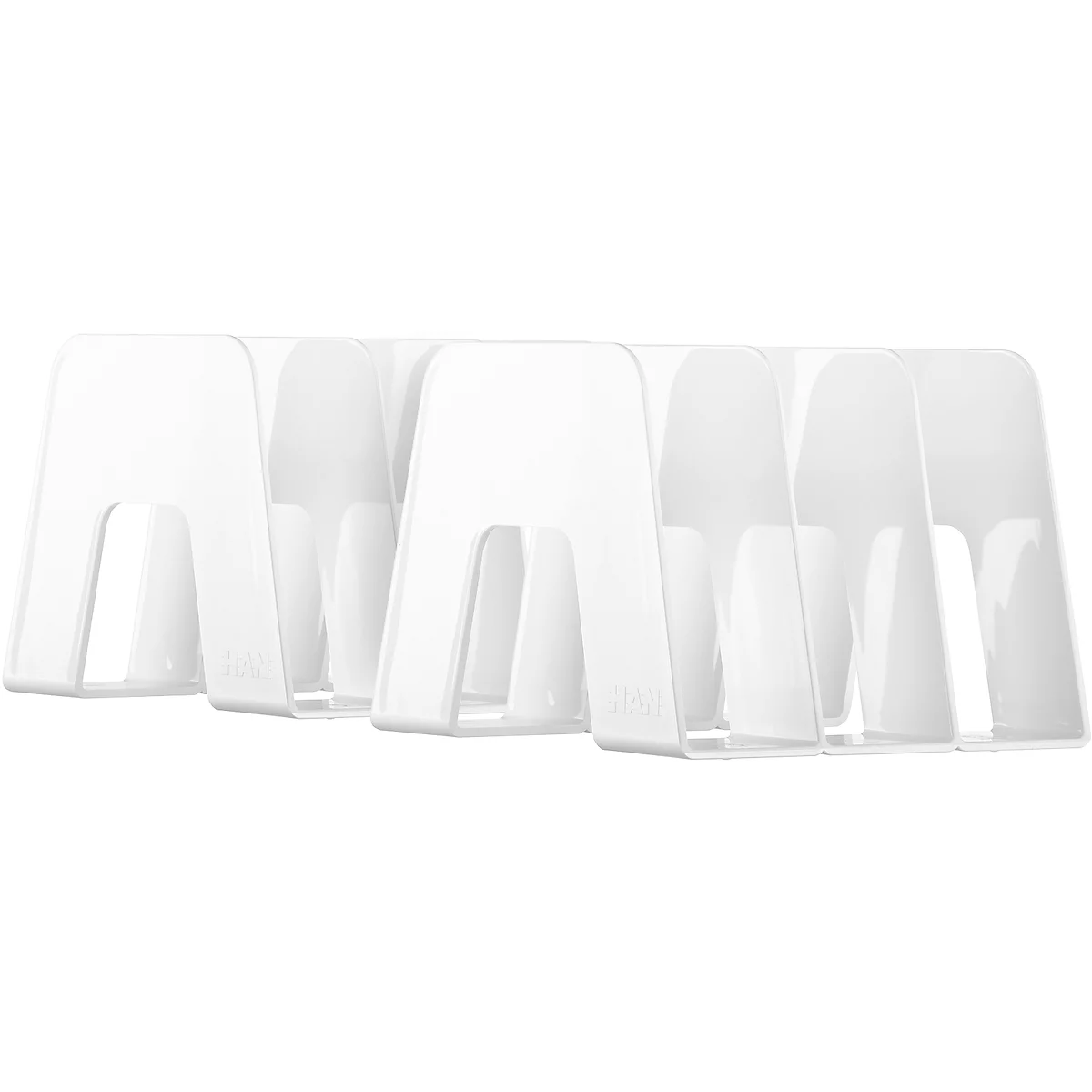 Porte-catalogues SORTER, largeur 209 mm, plastique, 2 p., blanc