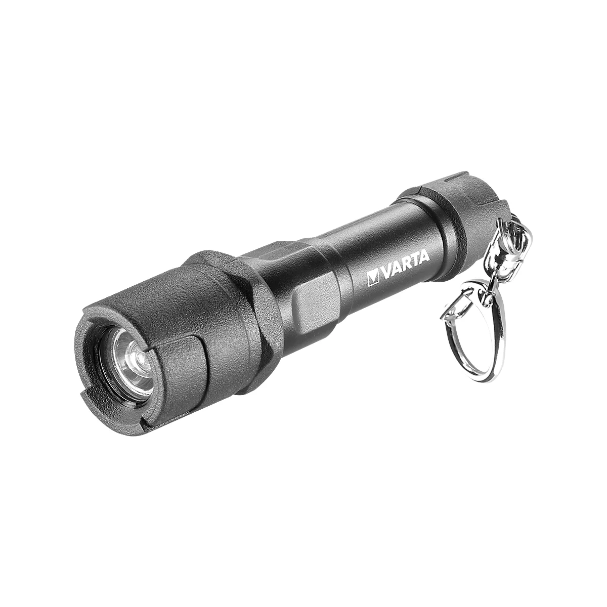 Porte-clé avec lampe de poche LED indestructible Varta, piles 1AAA, 12 Lumen