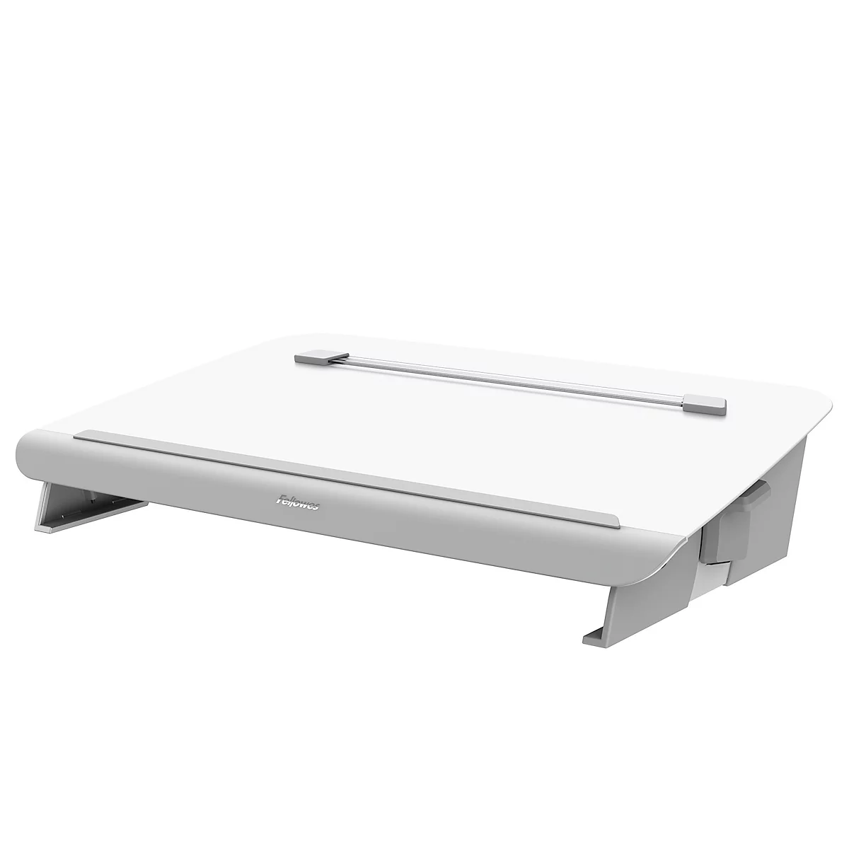 Porte-documents et support d'écriture en métal Hana™ Fellowes, avec tiroir d'accessoires, réglable en hauteur et en angle, blanc