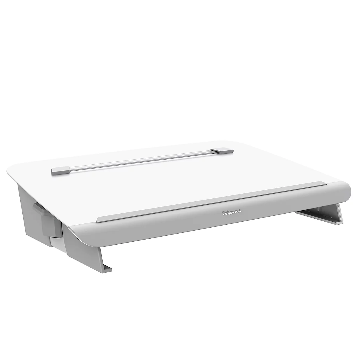 Porte-documents et support d'écriture en métal Hana™ Fellowes, avec tiroir d'accessoires, réglable en hauteur et en angle, blanc